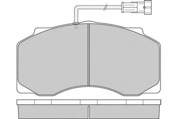 E.T.F. 125300 Комплект гальмівних колодок, дискове гальмо