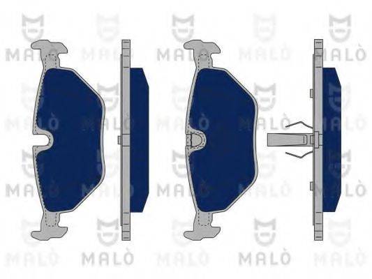 MALO 1050016 Комплект гальмівних колодок, дискове гальмо