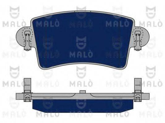 MALO 1050122 Комплект гальмівних колодок, дискове гальмо