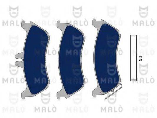 MALO 1050618 Комплект гальмівних колодок, дискове гальмо