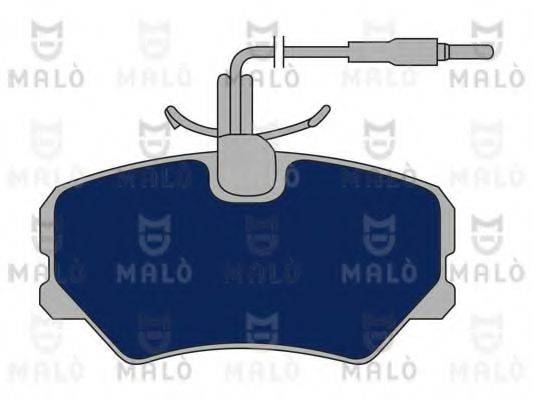 MALO 1050650 Комплект гальмівних колодок, дискове гальмо