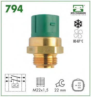 MTE-THOMSON 794 Термивимикач, вентилятор радіатора
