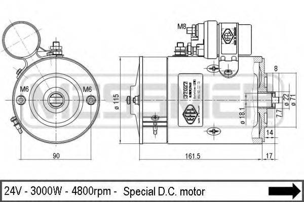 MESSMER 230044 Електродвигун