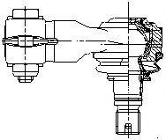 FEBI BILSTEIN 02628 Наконечник поперечної кермової тяги