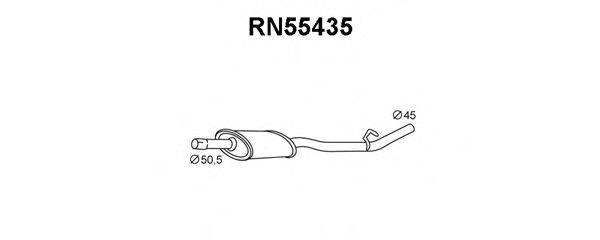 VENEPORTE RN55435 Середній глушник вихлопних газів