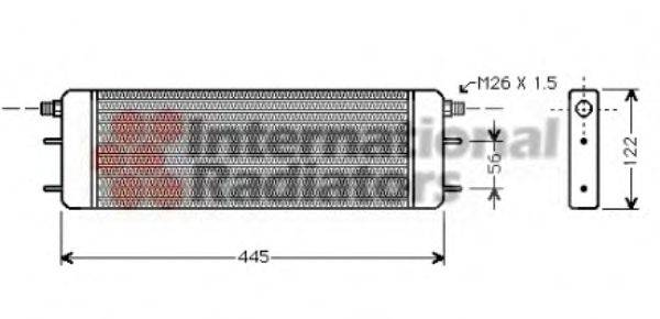 BEHR 8MO376725-431 масляний радіатор, моторне масло
