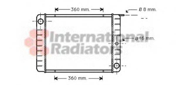 KUHLER SCHNEIDER 38005 Радіатор, охолодження двигуна