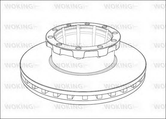 WOKING 1008.20 гальмівний диск