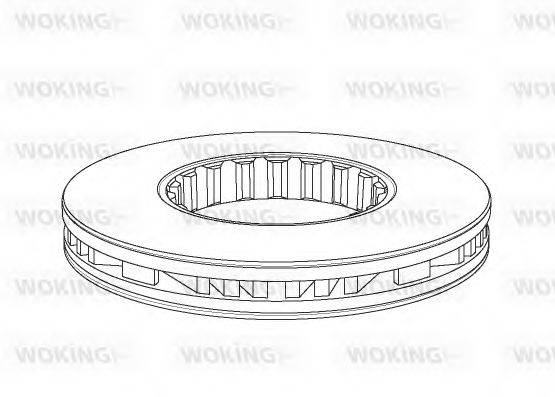 WOKING 1161.20 гальмівний диск