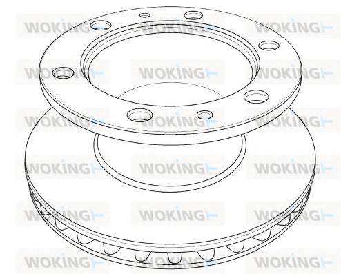 WOKING 1212.20 гальмівний диск