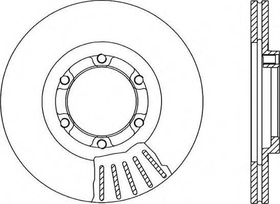 MAGNETI MARELLI J3309009 гальмівний диск