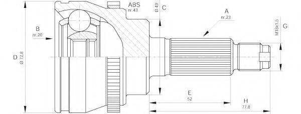 OPEN PARTS CVJ5381.10