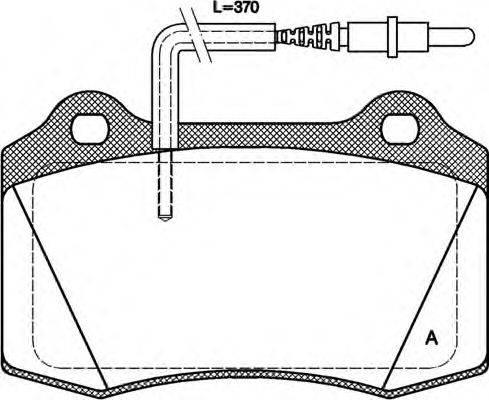 OPEN PARTS 23753 Комплект гальмівних колодок, дискове гальмо