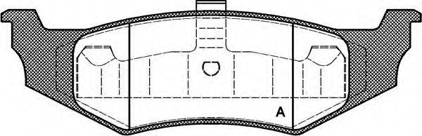 OPEN PARTS 23561 Комплект гальмівних колодок, дискове гальмо