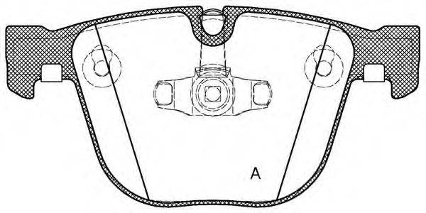 OPEN PARTS 23731 Комплект гальмівних колодок, дискове гальмо