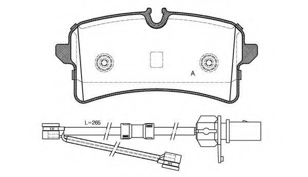 OPEN PARTS 24643 Комплект гальмівних колодок, дискове гальмо