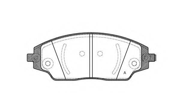 OPEN PARTS 25723 Комплект гальмівних колодок, дискове гальмо