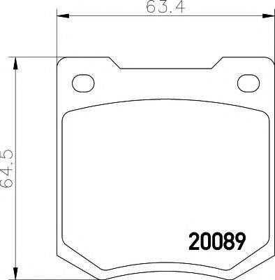 MAPCO 6109 Комплект гальмівних колодок, дискове гальмо