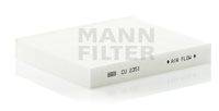 MANN-FILTER CU2351 Фільтр, повітря у внутрішньому просторі