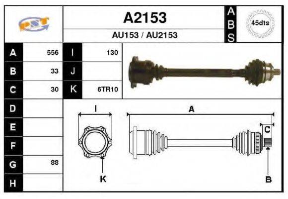 SNRA AU2153 Приводний вал