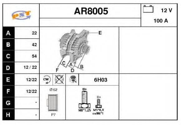 ACDELCO DRA3403 Генератор