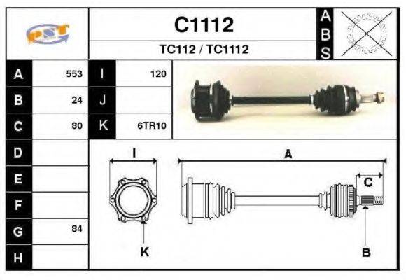 SNRA TC1112 Приводний вал