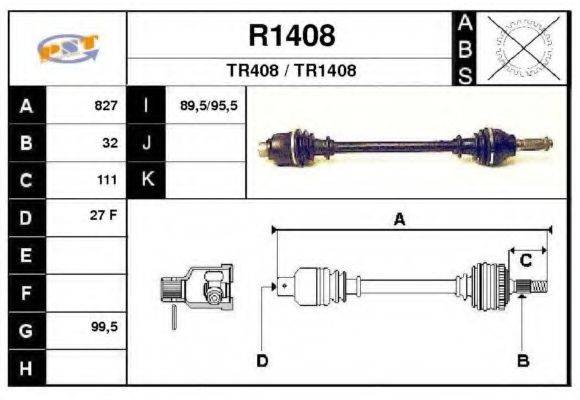 SNRA 100338 Приводний вал