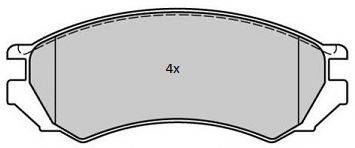 FREMAX 21280 Комплект гальмівних колодок, дискове гальмо
