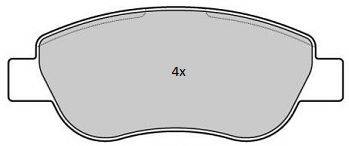 FREMAX 24393 Комплект гальмівних колодок, дискове гальмо
