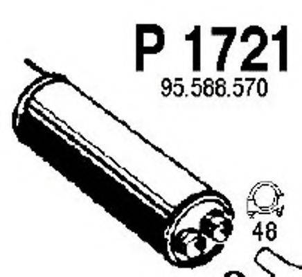 MTS 50780 Середній глушник вихлопних газів