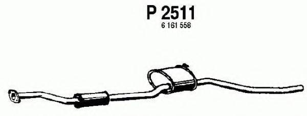 WALKER 70233 Середній глушник вихлопних газів