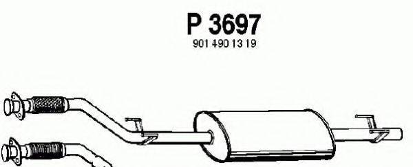 FENNO 3697 Середній глушник вихлопних газів