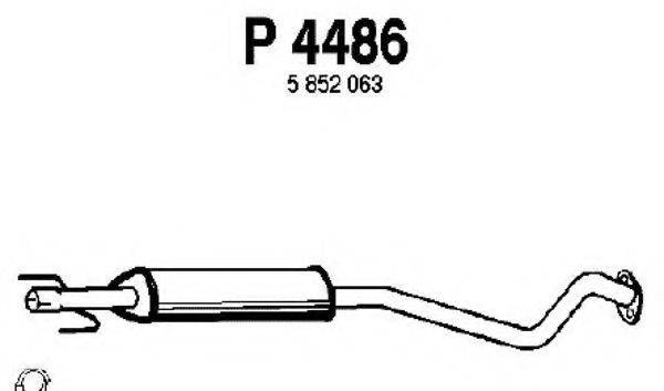FENNO 4486 Середній глушник вихлопних газів