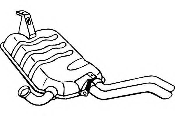 FENNO 5123 Глушник вихлопних газів кінцевий