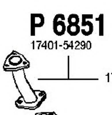 FENNO 6851 Труба вихлопного газу