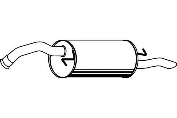 FENNO 6875 Глушник вихлопних газів кінцевий