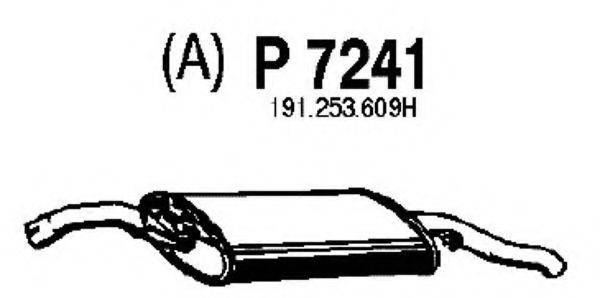 FENNO 7241 Глушник вихлопних газів кінцевий