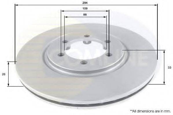 COMLINE ADC1080V гальмівний диск