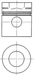 KOLBENSCHMIDT 10206 Ремонтний комплект, поршень/гільза циліндра
