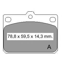 VEMA 830960 Комплект гальмівних колодок, дискове гальмо