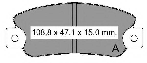 VEMA 21133 Комплект гальмівних колодок, дискове гальмо