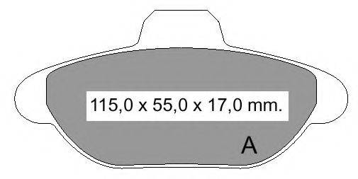 VEMA 21437 Комплект гальмівних колодок, дискове гальмо