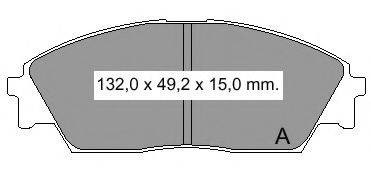 VEMA 21322 Комплект гальмівних колодок, дискове гальмо