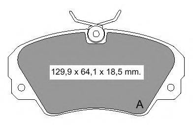VEMA 21368 Комплект гальмівних колодок, дискове гальмо