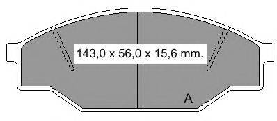 VEMA 21158 Комплект гальмівних колодок, дискове гальмо