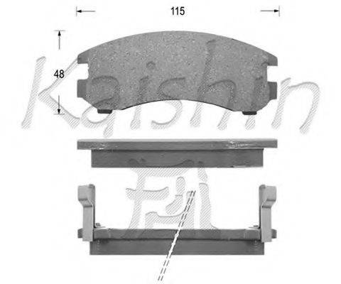 JAPANPARTS PA135 Комплект гальмівних колодок, дискове гальмо