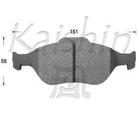 KAISHIN FK2271 Комплект гальмівних колодок, дискове гальмо
