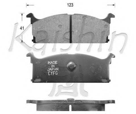 JAPANPARTS PA804 Комплект гальмівних колодок, дискове гальмо