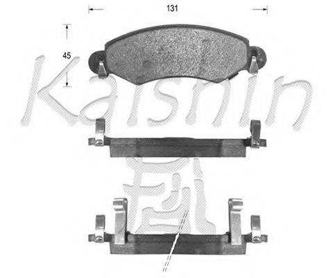 AGC KAROSSERIE D9007 Комплект гальмівних колодок, дискове гальмо