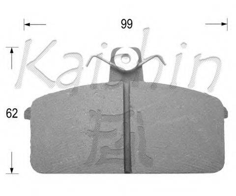 AGC KAROSSERIE D9011 Комплект гальмівних колодок, дискове гальмо
